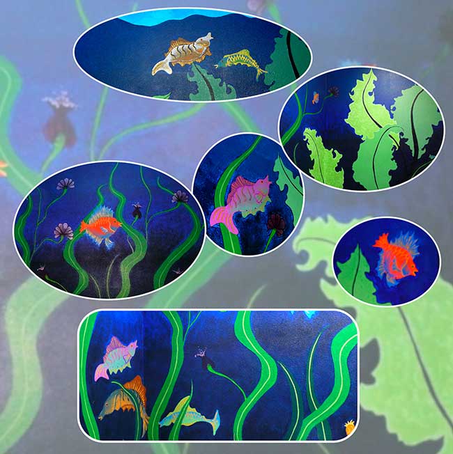 The Mural on Japhy's Restroom